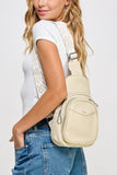 Fame Textured PU Leather Sling Bag - Trendsi