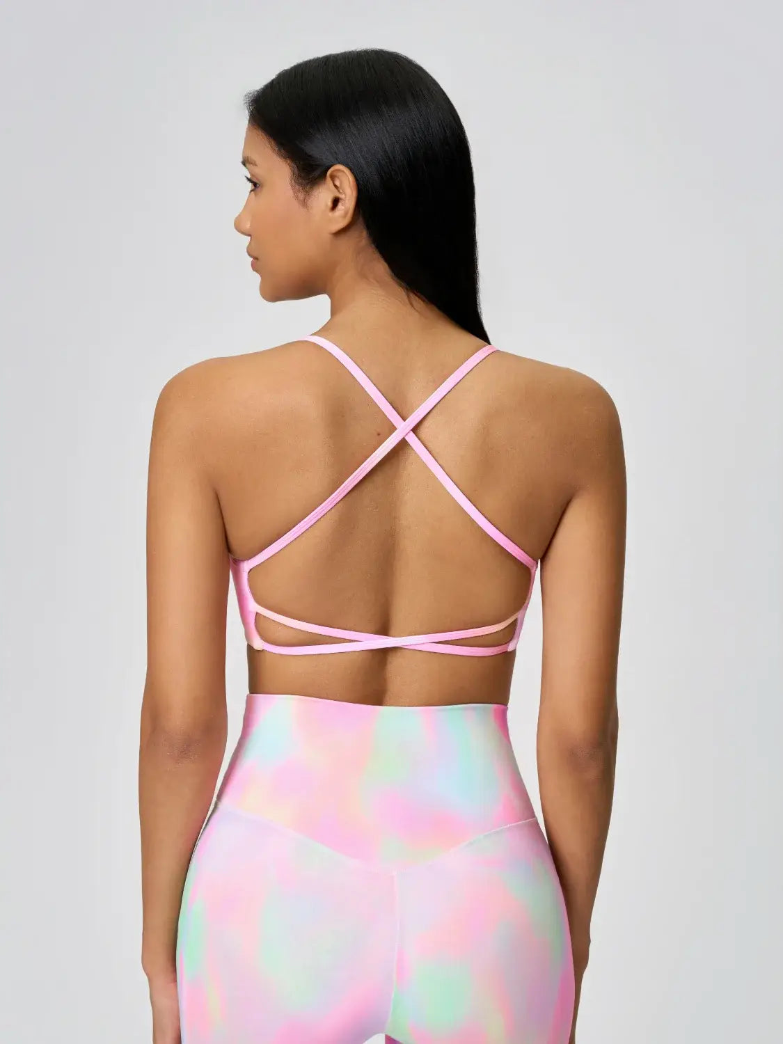 Millennia Crisscross Back Scoop Neck Active Cami with Detachable Chest Pads - Trendsi - Flyclothing LLC
