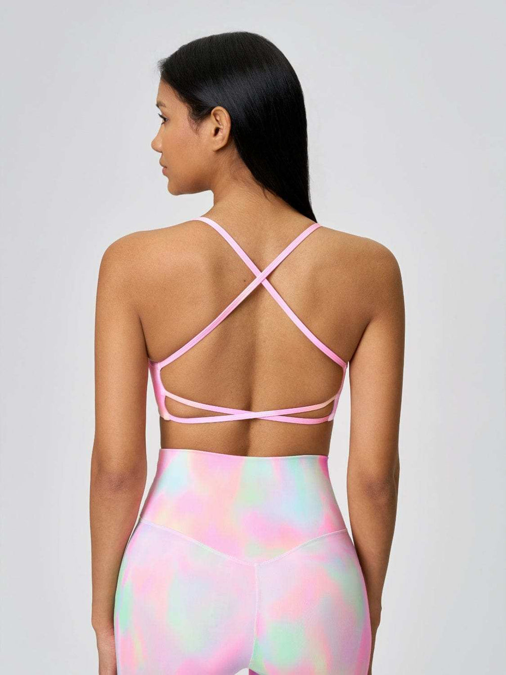 Millennia Crisscross Back Scoop Neck Active Cami with Detachable Chest Pads - Trendsi - Flyclothing LLC