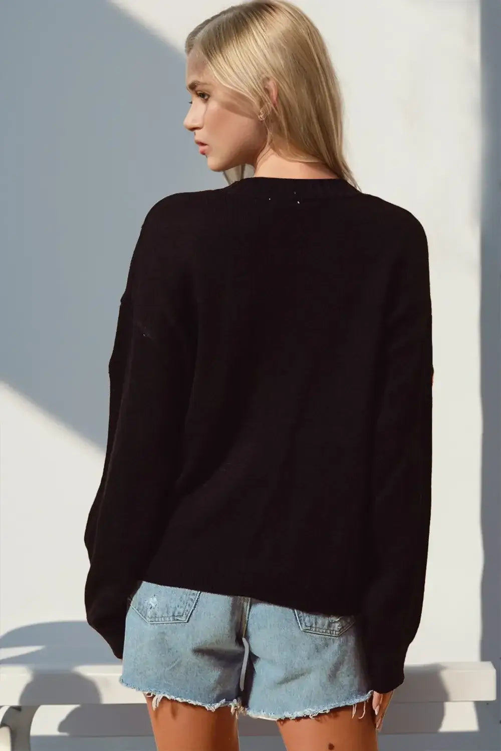 Double Take Full Size Pumpkin Button Up Long Sleeve Cardigan - Trendsi - Flyclothing LLC