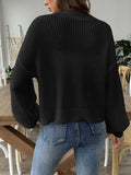 Heart Button Down V-Neck Long Sleeve Cardigan - Trendsi