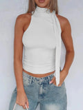 Tied Solid Color Cami - Trendsi
