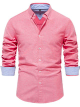 Men's Button Down Collared Neck Shirt - Trendsi - Flyclothing LLC