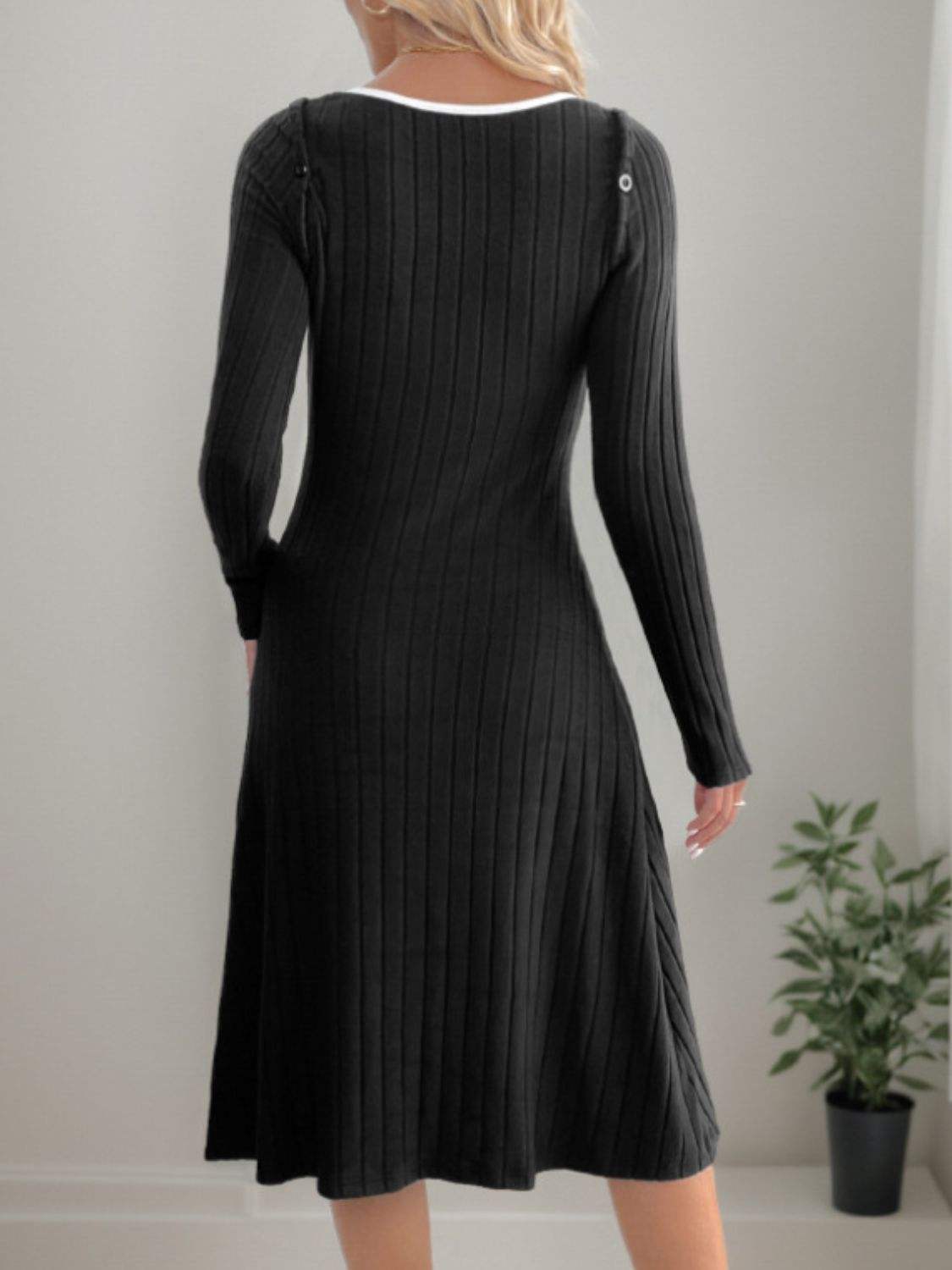 Perfee Slit Wide Strap Dress and Detachable Long Sleeves Set - Trendsi - Flyclothing LLC