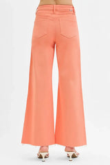 RISEN Full Size Tummy Control High Rise Wide Leg Palazzo Jeans Plus Size - Trendsi - Flyclothing LLC