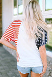 USA V-Neck Short Sleeve T-Shirt - Trendsi - Flyclothing LLC
