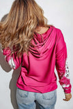 Drawstring Leopard Long Sleeve Hoodie - Trendsi - Flyclothing LLC