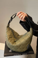 Quilted Adjustable Strap Crossbody Bag - Trendsi