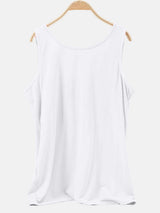Scoop Neck Wide Strap Tank - Trendsi - Flyclothing LLC