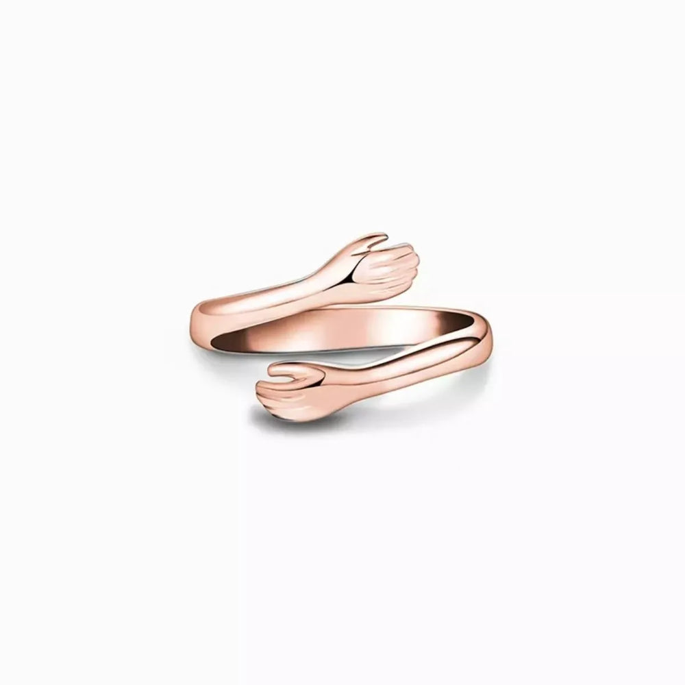 925 Sterling Silver Hug Bypass Ring - Trendsi - Flyclothing LLC