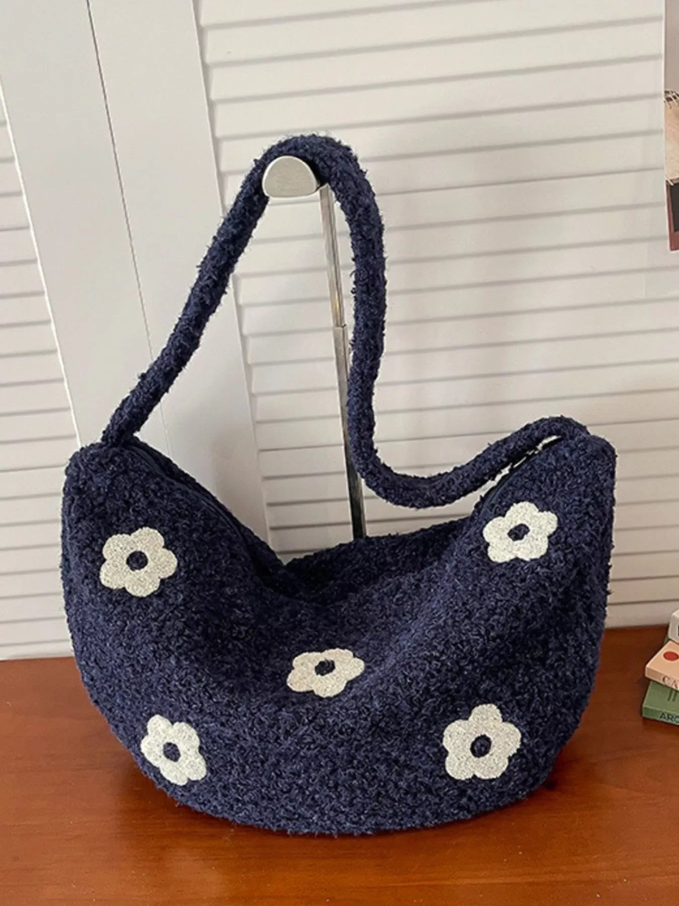 Floral Plush Crossbody Bag - Trendsi - Flyclothing LLC