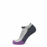 Amethyst - Run Ankle Midweight Merino Wool Sock - GRIP6 - Flyclothing LLC