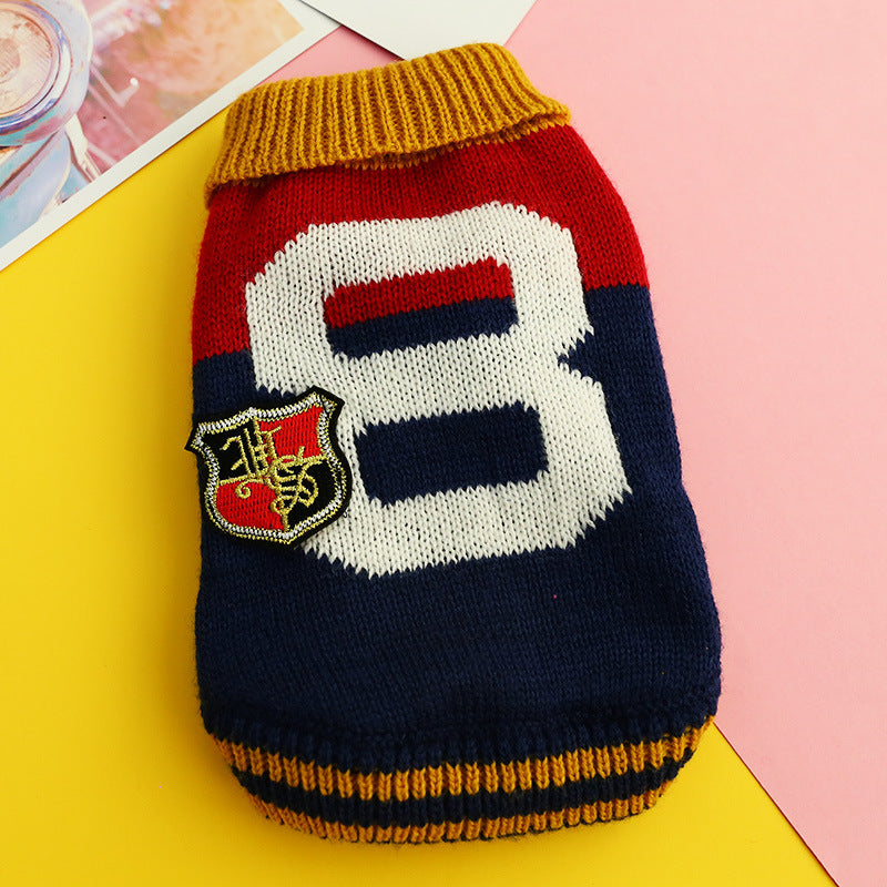 Bowknot Dog Clothes Cat Costume Hollow Knit Dog Sweater - My Store - Flyclothing LLC