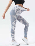 Tie-Dye High Waist Active Leggings - Trendsi - Flyclothing LLC