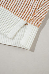 Round Neck Dropped Shoulder Sweater - Trendsi - Flyclothing LLC