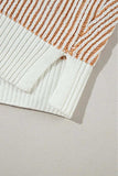 Round Neck Dropped Shoulder Sweater - Trendsi - Flyclothing LLC