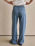 Wide Leg Jeans with Pockets - Trendsi