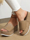 Peep Toe High Heel Sandals - Trendsi - Flyclothing LLC