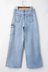 Bowknot Decor Cargo Jeans - Trendsi - Flyclothing LLC
