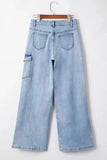 Bowknot Decor Cargo Jeans - Trendsi