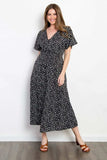 Be Stage Full Size Printed Smocked Waist Dress - Trendsi - Flyclothing LLC