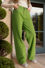 Wide Leg Jeans with Pockets Trendsi