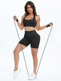 Scoop Neck Wide Strap Top and Shorts Active Set - Trendsi - Flyclothing LLC