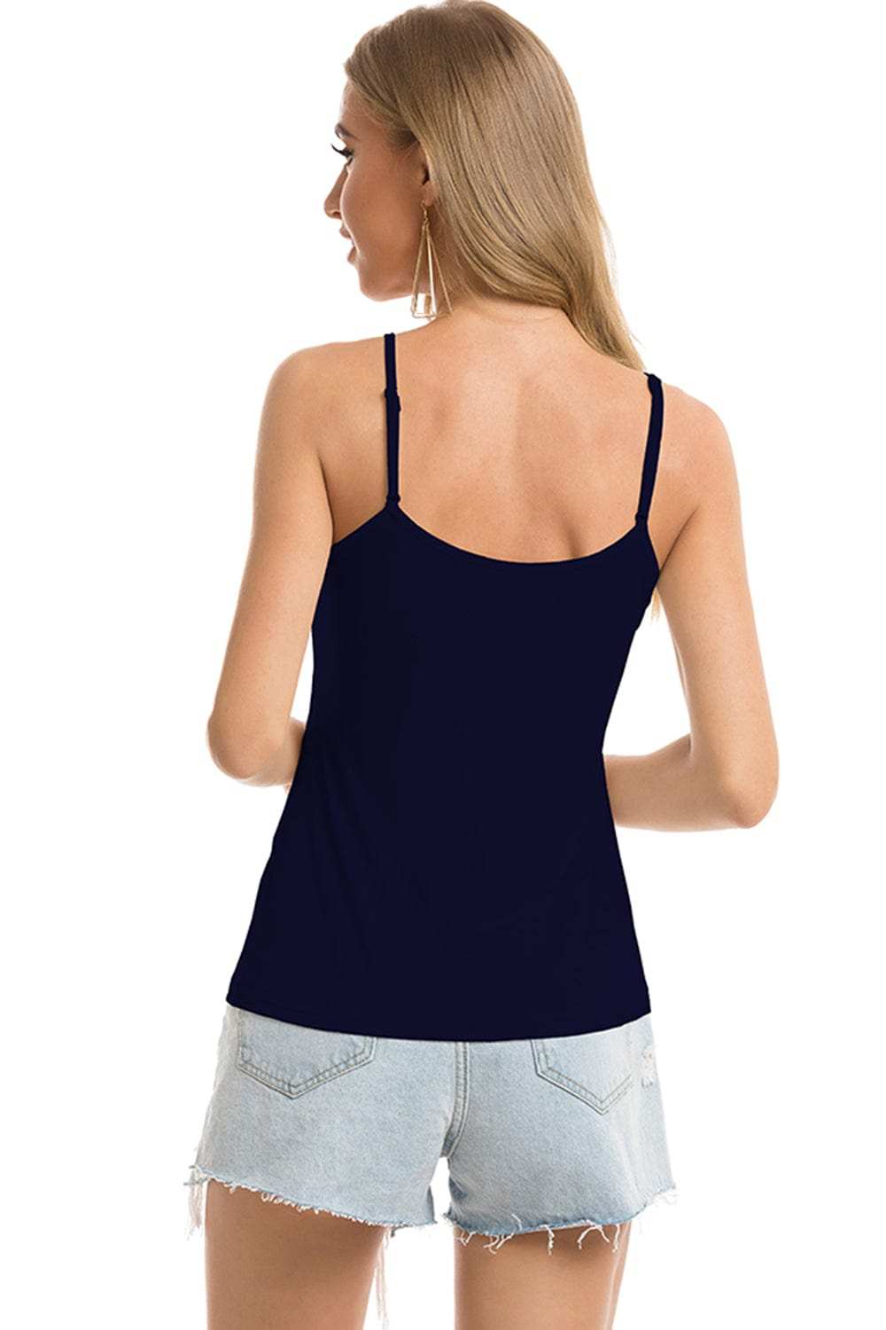 Scoop Neck Spaghetti Strap Cami - Trendsi - Flyclothing LLC