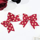 2-Piece Polka Dot Bow Hair Clip - Trendsi - Flyclothing LLC