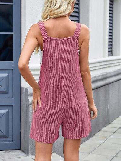 Lovelet Knotted Wide Strap Scoop Neck Overalls - Trendsi - Flyclothing LLC