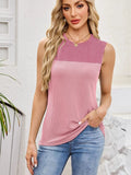 Textured Round Neck Tank - Trendsi