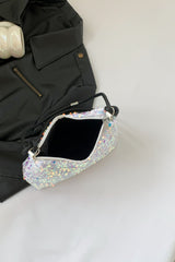 Sequin Double Strap Shoulder Bag - Trendsi