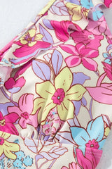 Floral Ruffle Trim Tummy Control One Piece Swimsuit - Trendsi - Flyclothing LLC