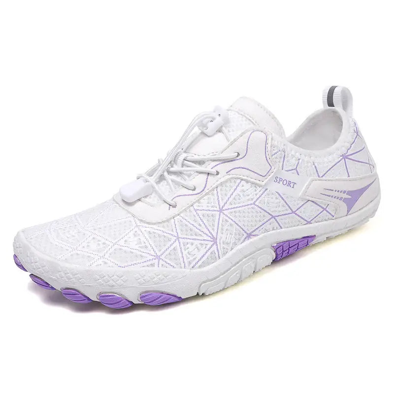 Elastic Lock Laces Mesh Contrast Breathable Athletic - Trendsi - Flyclothing LLC