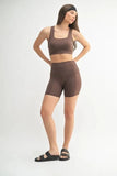 MONO B Venice Cloud Light Sculpt Biker Shorts - Trendsi