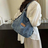 Adjustable Strap Denim Shoulder Bag - Trendsi - Flyclothing LLC