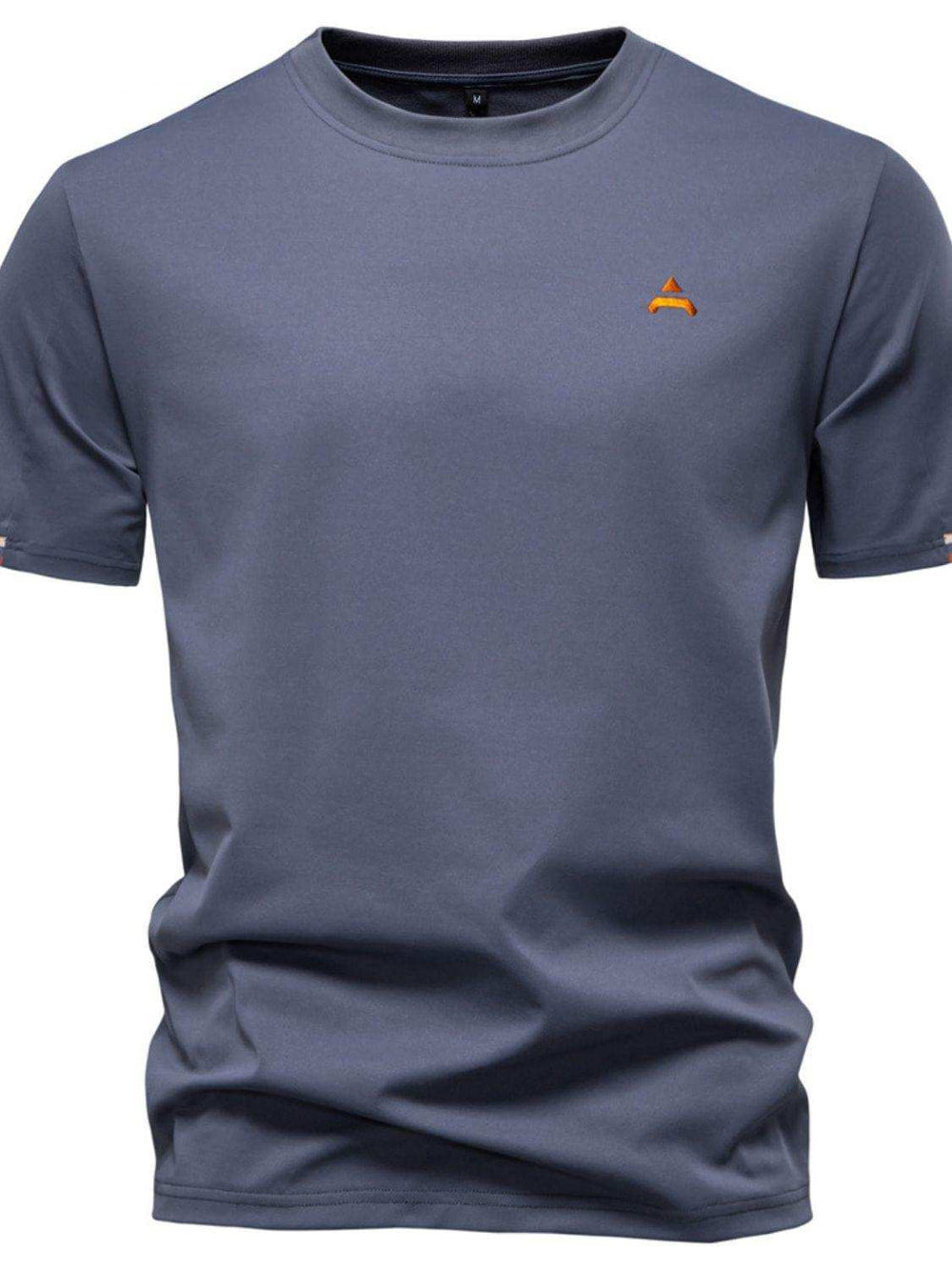 Men's Embroidered Round Neck T-Shirt - Trendsi - Flyclothing LLC