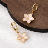 4 Piece Colorful Flower Drop Earrings - Trendsi - Flyclothing LLC