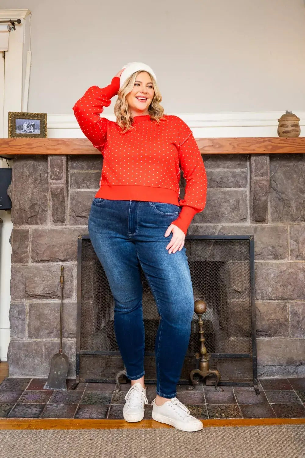 Judy Blue Full Size Washed Thermal Skinny Jeans Plus Size - Trendsi - Flyclothing LLC