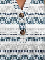 Full Size Printed Notched Short Sleeve Blouse - Trendsi - Flyclothing LLC