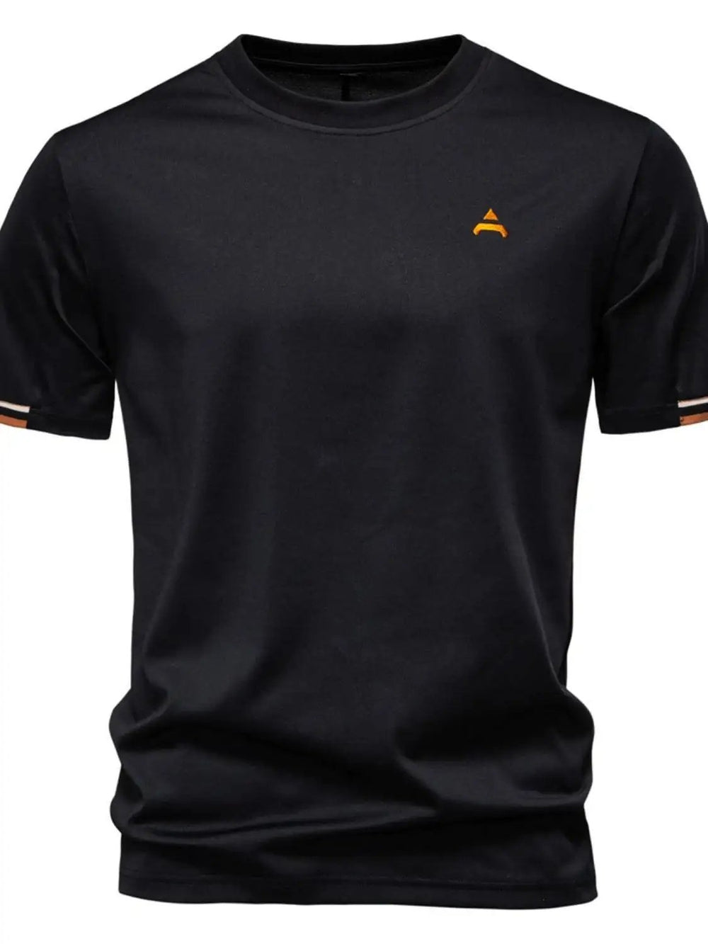Men's Embroidered Round Neck T-Shirt - Trendsi