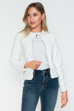 Snobbish PU Leather Zip Up Jacket with Pockets - Trendsi