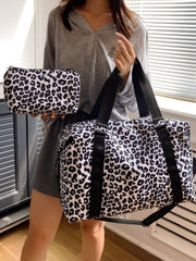 Oxford Cloth Leopard 2-Piece Bag Set - Trendsi