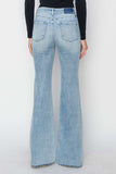 RISEN Full Size High Rise Raw Cut Hem Bootcut Jeans - Trendsi - Flyclothing LLC