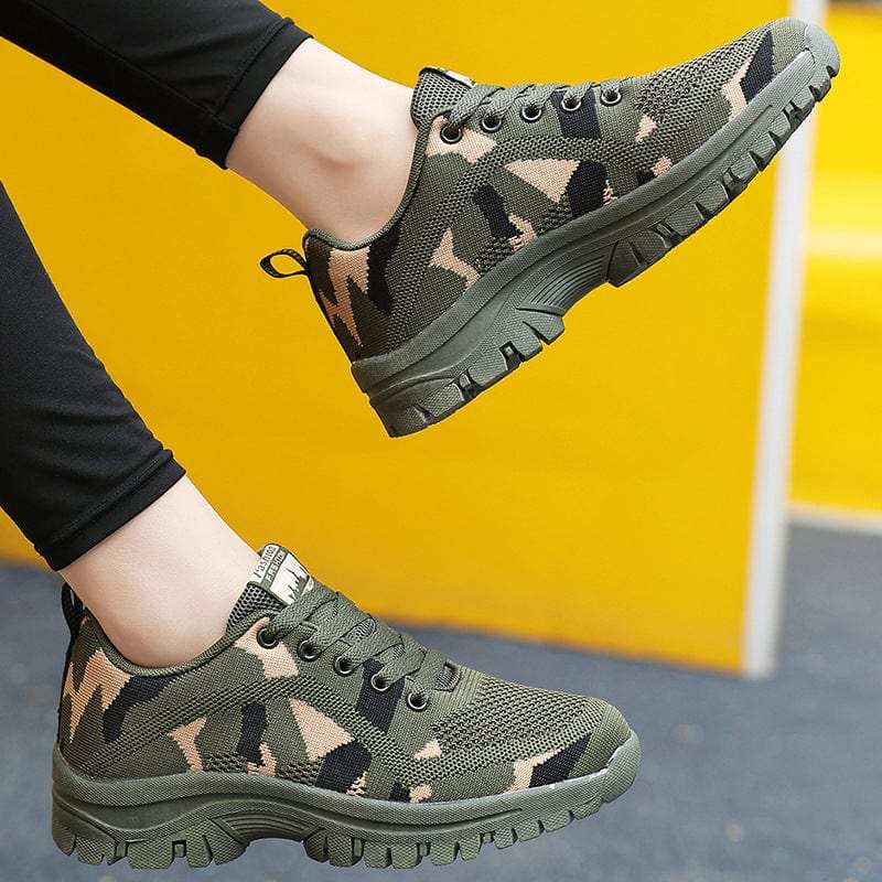 Camouflage Lace Up Mesh Breathable Athletic - Trendsi - Flyclothing LLC