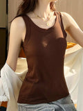 Scoop Neck Tank Top - Trendsi - Flyclothing LLC