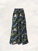 Printed Elastic Waist Skirt - Trendsi - Flyclothing LLC