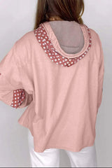 Drawstring Star Long Sleeve Hoodie - Trendsi - Flyclothing LLC