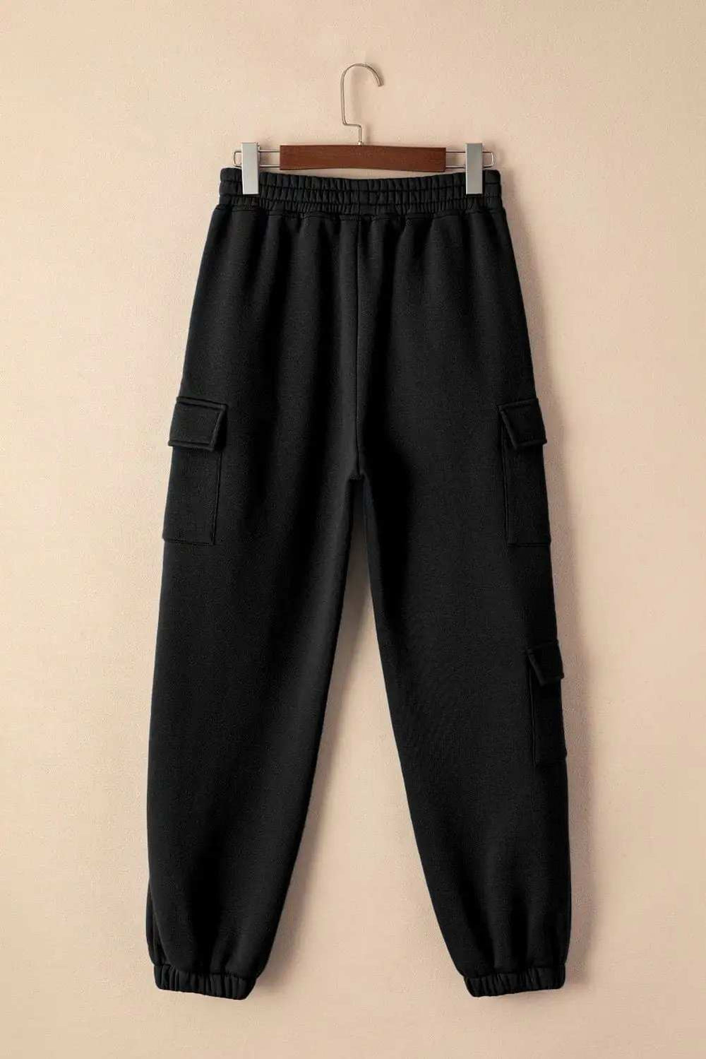 Pocketed Elastic Waist Active Joggers - Trendsi - Flyclothing LLC