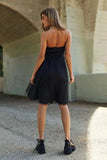J.NNA Mesh Ruffle Tube Top Swing Dress - Trendsi - Flyclothing LLC